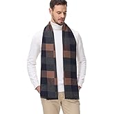 Mens Scarves Winter Warm Fashion Formal Classic Long Soft Scarf for Men Holiday Gift