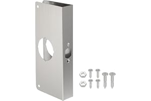 PATIKIL Door Reinforcement Plate, 1 Set Doors Reinforce Repair for 1-3/8" Thick Door 9" Size Door Knob Lock Latch Deadbolt Co