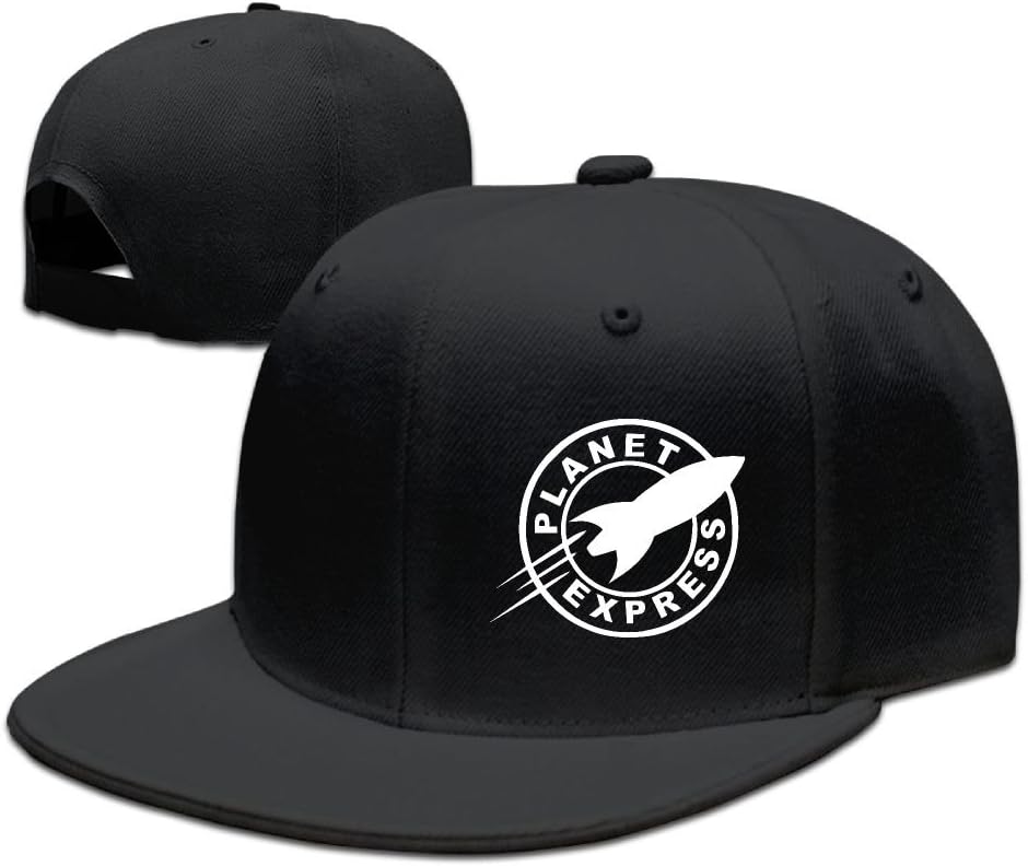 Futurama Planet Express Novelty Cotton Adjustable Snapback Baseball Cap Flat Hat for Unisex Men and Women