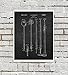 Vintage Drum Posters Set of 4 Unframed Patent Art Chalkboard Gift for Drummer Wall Decor