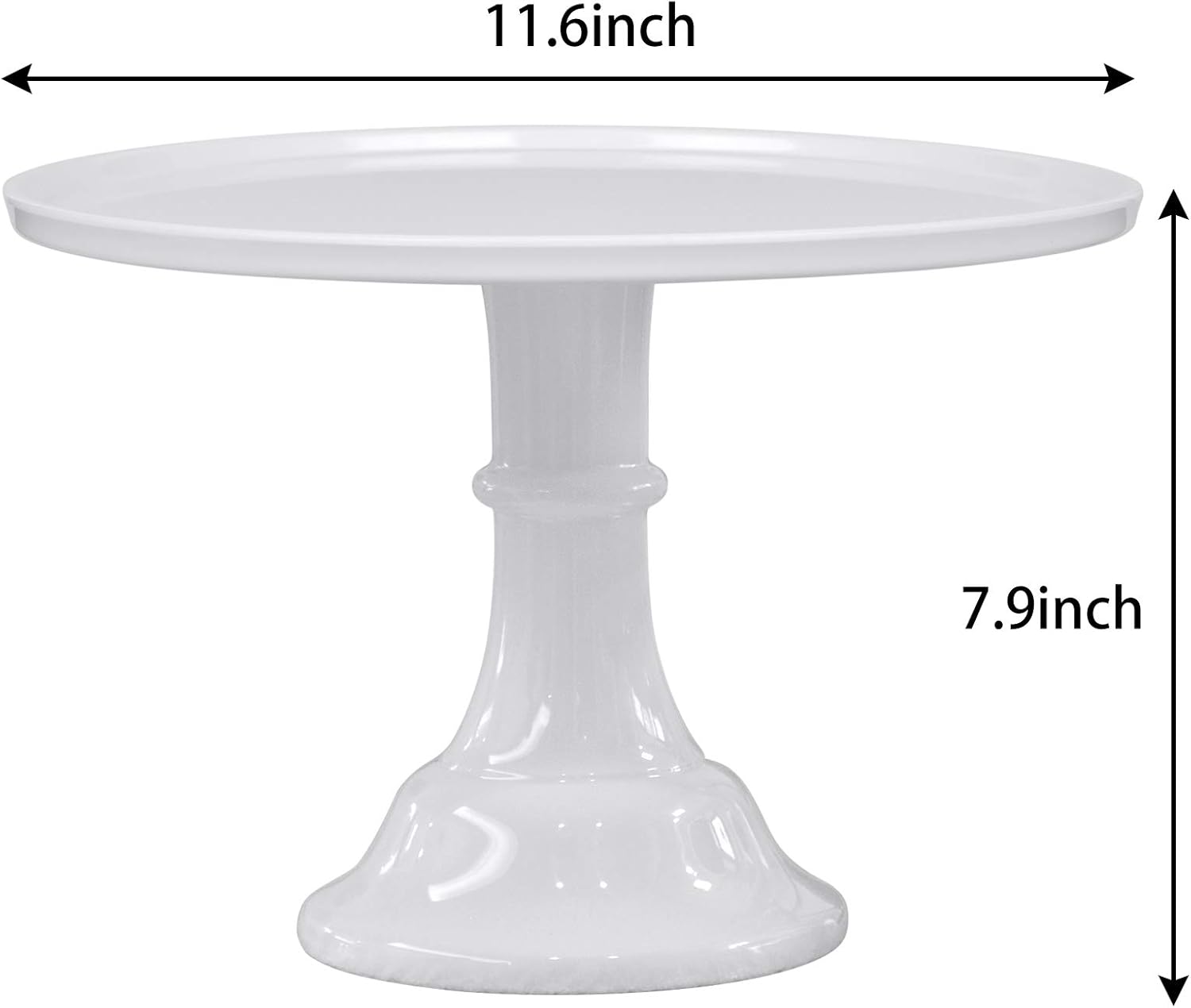 KLASKWARE Round Cake Stand White 11" Melamine Cake Display Stand Dessert Cupcake Display Tray Pie Stand for Holiday,Graduation,Wedding,Birthday,Party,Baby Shower,Anniversary,Ceremony,Christmas: Home & Kitchen