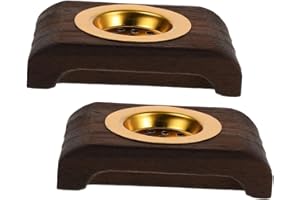 Sewroro 2pcs Small Wooden Incense Burner Set Portable Charcoal Censer for Home Fragrance and Living Room