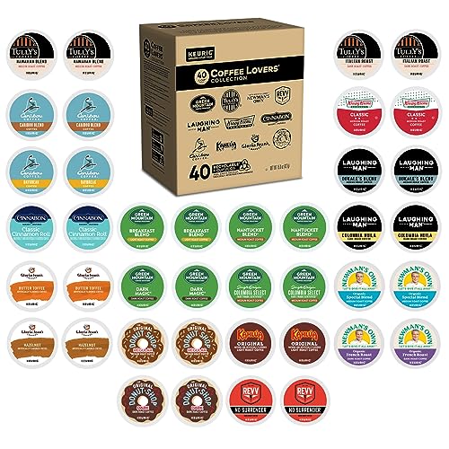 KEURIG COFFEE LOVERS’ COLLECTION SAMPLER PACK, SINGLE-SERVE K-CUP PODS, COMPATIBLE WITH ALL KEURIG 1.0/CLASSIC, 2.0 AND K-CAFÉ COFFEE MAKERS, VARIETY PACK, 40 COUNT