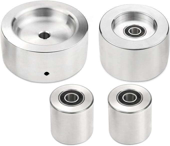 Belt Grinder Wheel Complete Set included 5" Drive Wheel with 5/8 Bore & 4" Tracking