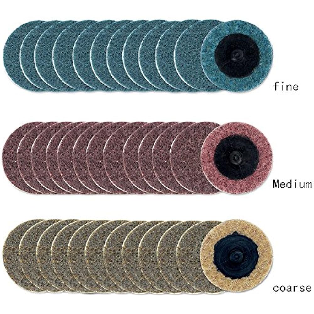 2 Inch Roloc Quick Change Discs 36Pcs Sanding Discs, Surface
