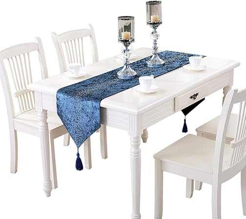 Minmin Table Flag Hot Drilling Table Flag Living Room Coffee Table Flag Bedroom Bed Flag Pad Home Fabric Decoration Long Bed Towel Home Fabric Decoration Table Runner Size 32x220cm Amazon Co Uk Kitchen