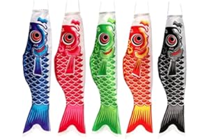 55cm Japanese Windsock Carp Flag Sailfish Fish Wind Streamer Red Red and Creative Attractive