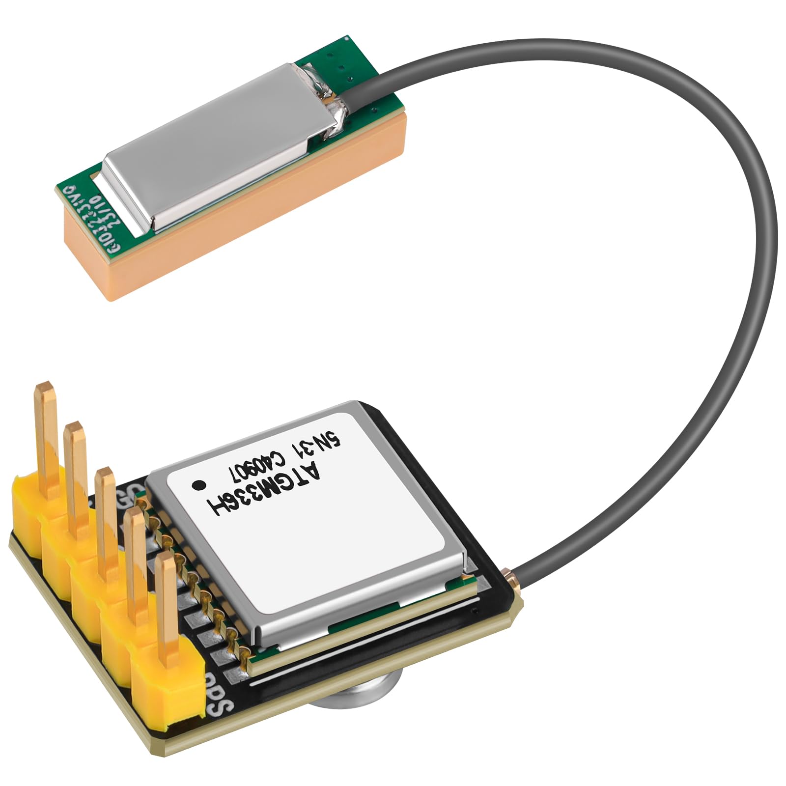 Photo 1 of YELUFT 1 Pack Pre-Soldered ATGM336H GPS Module GPS & BDS Dual Mode Satellite Positioning Navigator with Antenna Replacement NEO-M8N for Meshtastic GPS Arduino