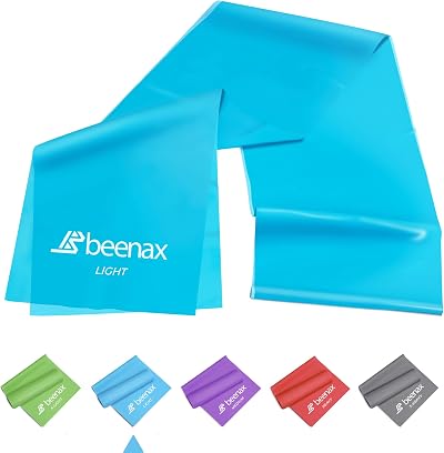 Beenax Resistance Band Light 0.35mm 15lbs for Workout Pilates Yoga