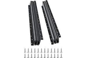 VEVOR Undermount Drawer Slides, 24 inch, Full Extension Ball Bearing Under Stair Cabinet Rails, 260 LB Load Capacity Heavy Du