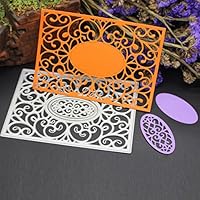 Fabal Frame Metal Cutting Dies DIY Album Scrapbook Card Bookmark Decor Tools Cutting Dies for Scrapbooking (C)