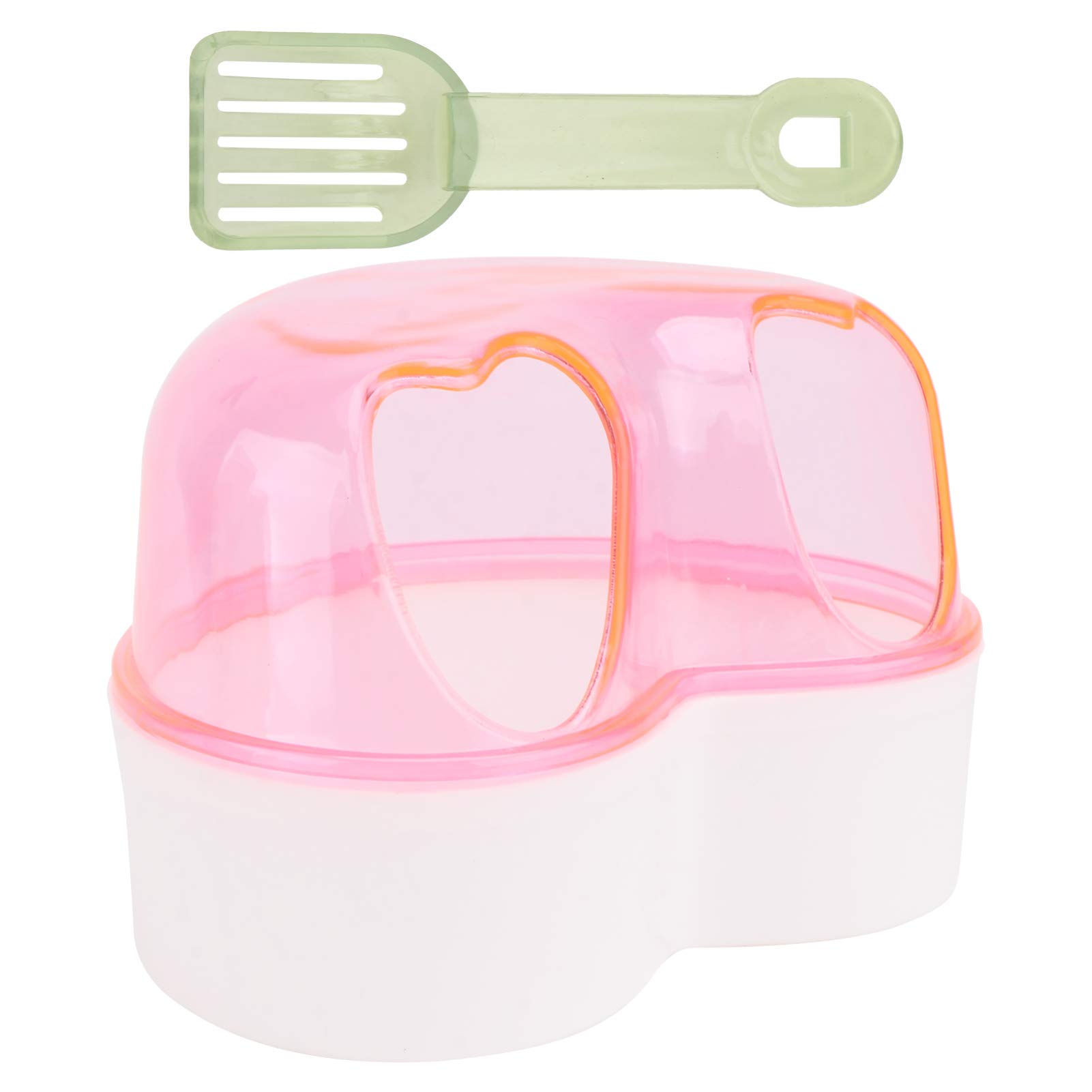 POPETPOP Hamster Bathroom Plastic Sand Bath Container Small Animals Hideout Grooming Sandbox for Guinea Pig,Chinchilla,Gerbil and Dwarf (Random Color)