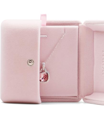 WEIXINDIY Velvet Jewelry Gift Box For Necklaces & Pendants - 2.8 X 2.8 X 1.6 Inches, Protective Display Box (Purple)