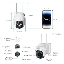 ZUMIMALL Solar Security Cameras Wireless