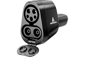 Ampnova 2025 Tesla Supercharger Adapter Pro 2-in-1 CCS1 & J1772 to NACS 250kW Ultra-Fast Charging Compatible with All Tesla Models (Y/3/S/X) Works with Level 1/2/3 Stations