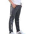 CNMUDONSI Boys Sweatpants Size 8-16 Boys Pants Husky Cotton Kids Clothing