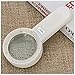 10X Handheld Reading Loupe Magnifier with 10 LED Light (Plastic and Glass, White, within 2 Batteries) Llluminated Magnifying Glass for Macular Degeneration, Craft and Hobby