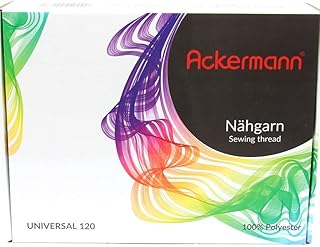 Ackermann Universal Nähgarn Stärke 120, 20x Konen 1.000m in handlicher Box