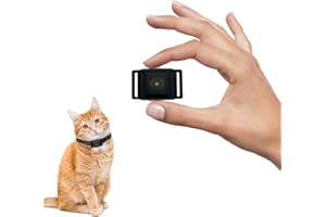 GUIDOY Tiniest Anti Meow Collar for Small Cats 5-15lbs, Only 1.6 * 1in & 0.42oz, No Shock with Vibration &Sound, Extra Small & Rechargeable, 5 Sensitivity Levels