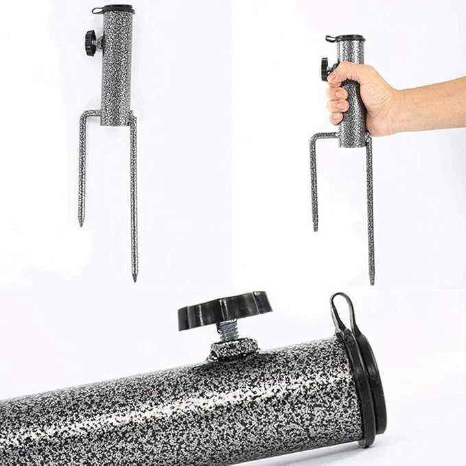 Beach Umbrella Holder, Reusable Heavy Duty Metal Beach