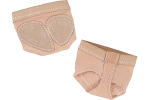 Caplancy Dance Foot Undies Thong 1/2 Pairs Half Sole Shoes Lyrical Dance Paws Pads Ballet Belly Contemporary Dance Shoes for Women Girls