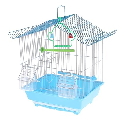 Homyl Cage à Oiseaux En Fer Maison De Perruche Suspendu