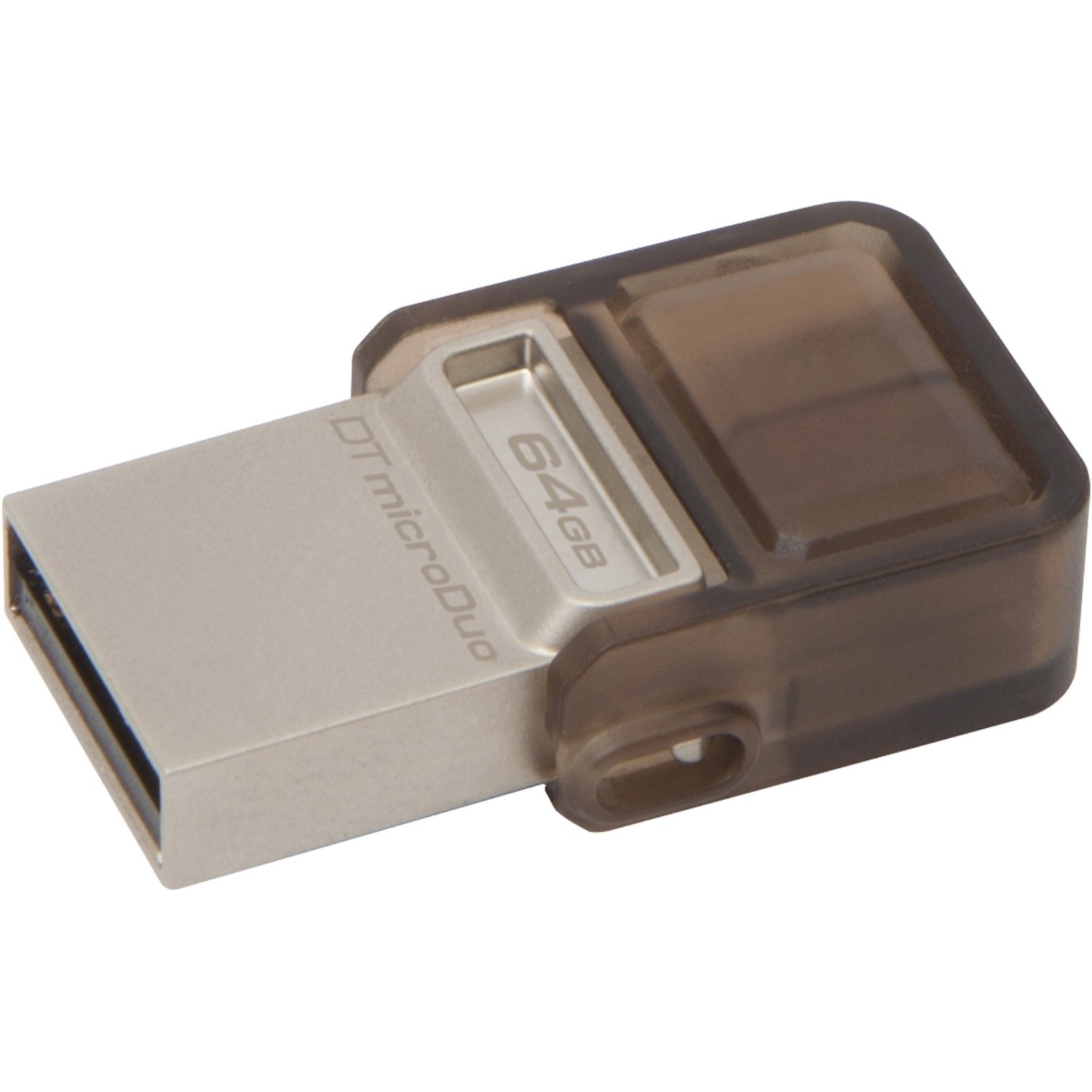 Kingston Technology DTDUO3/64GB DTDUO3/64 GB micro Duo (64 GB, USB 3.0/micro-USB, 5 V, Flash), Black