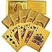 Creative and Beautiful Gold Foil Playing Cards Waterproof Plated Poker 100 Dollar Pattern Design