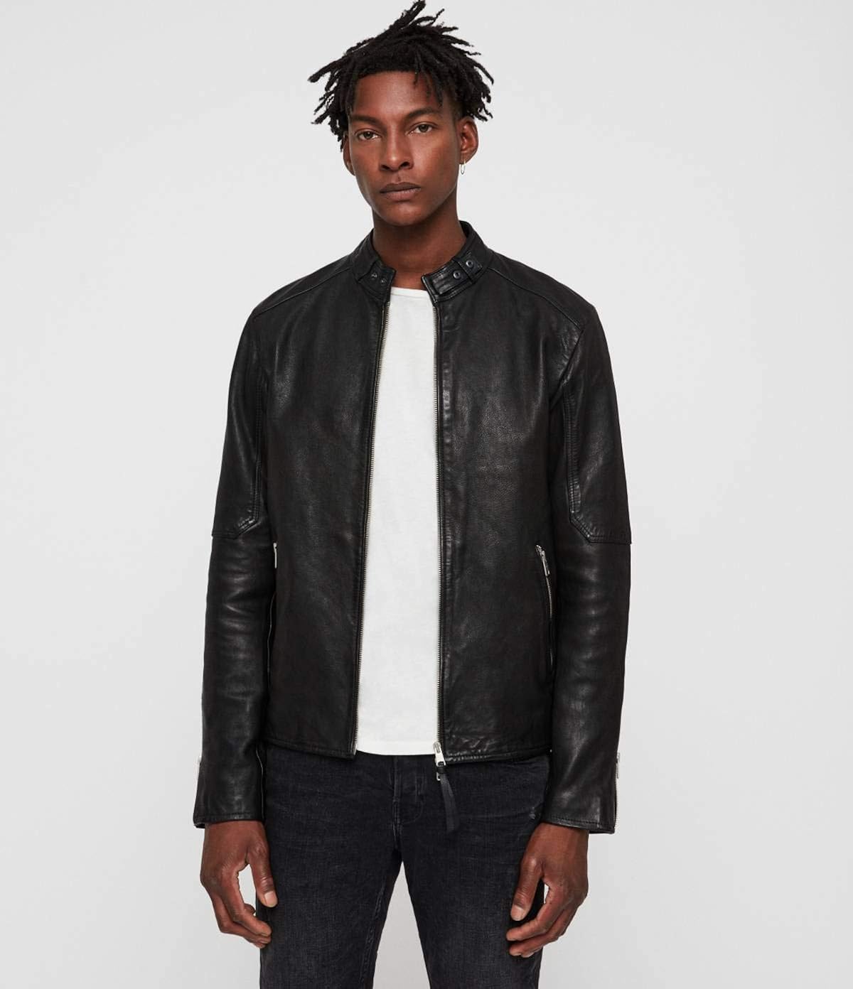 Amazon Co Jp Allsaints Men S Leather Jacket Cora Jacket Single Rider Jacket Blk Clothing Accessories