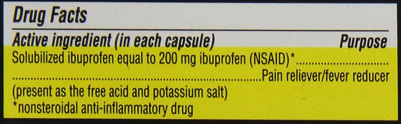 Kirkland Signature Ibuprofen Liquid Softgels 200mg, 360 Capsules: Health & Personal Care