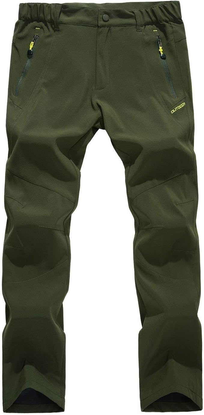 Men's Softshell Hiking Pants Spring Autumn Casual Pants Outdoor Stretch