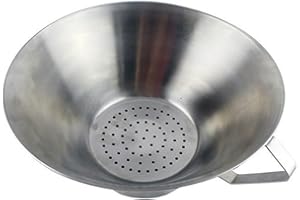 EIMSOAH Stainless Steel Grease Funnel Quick Oil Filtration Strainer Bowl for French Fries Healthier Fried Foods Home Kitchen