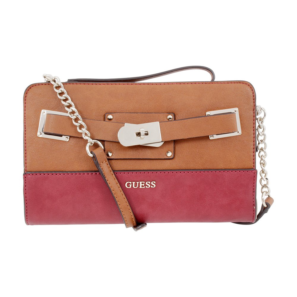 Buy Guess Crew Mini Medium Claret Multi Ladies Clutch Handbag VG506469CTM at Amazon.in
