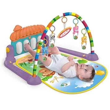 sibina Impeccable Baby Play Crawling Mat Kids Rug Fitness Educational Puzzle Carpet with Piano Keyboard and Cute Animal Playmat Baby Gym Crawling Activity Mat Educatio(None Mushroom Mail Order Box)