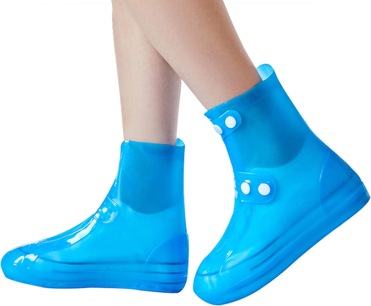 dPois Kids Men Women Waterproof Shoe Covers Reusable Foldable NotSlip