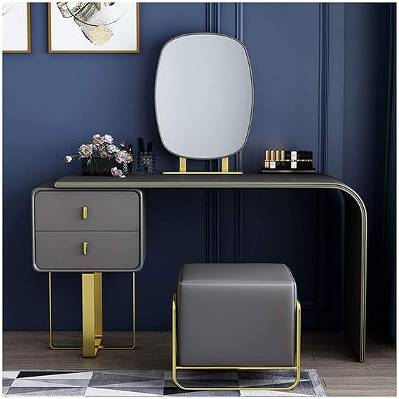 CJHOME Tocador, Juego de tocador de Dormitorio, tocador con casilleros