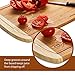 Bamboo Cutting Boards for Kitchen 2-PC Set - Wood Chopping Boards with Juice Groove, 18