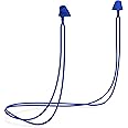 Flare Calmer Kids Secure – Ear Plugs Alternative – Reduce Annoying Noises Without Blocking Sound – Soft Reusable Flexible Silicone with Built-in Lanyard – Blue