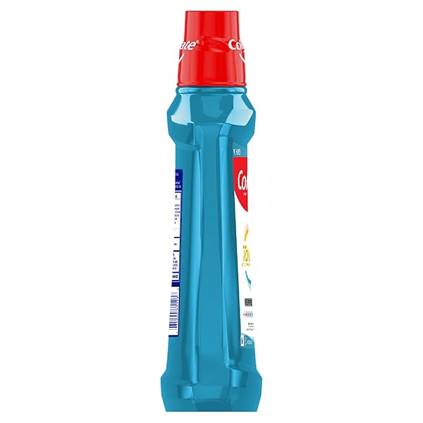COLGATE TOTAL ALCOHOL FREE MOUTHWASH, NON BURNING PEPPERMINT FOR BAD BREATH, HELPS PREVENT GINGIVITIS AND PLAQUE, NO-ALCOHOL MOUTHWASH, PEPPERMINT, 1.0 L