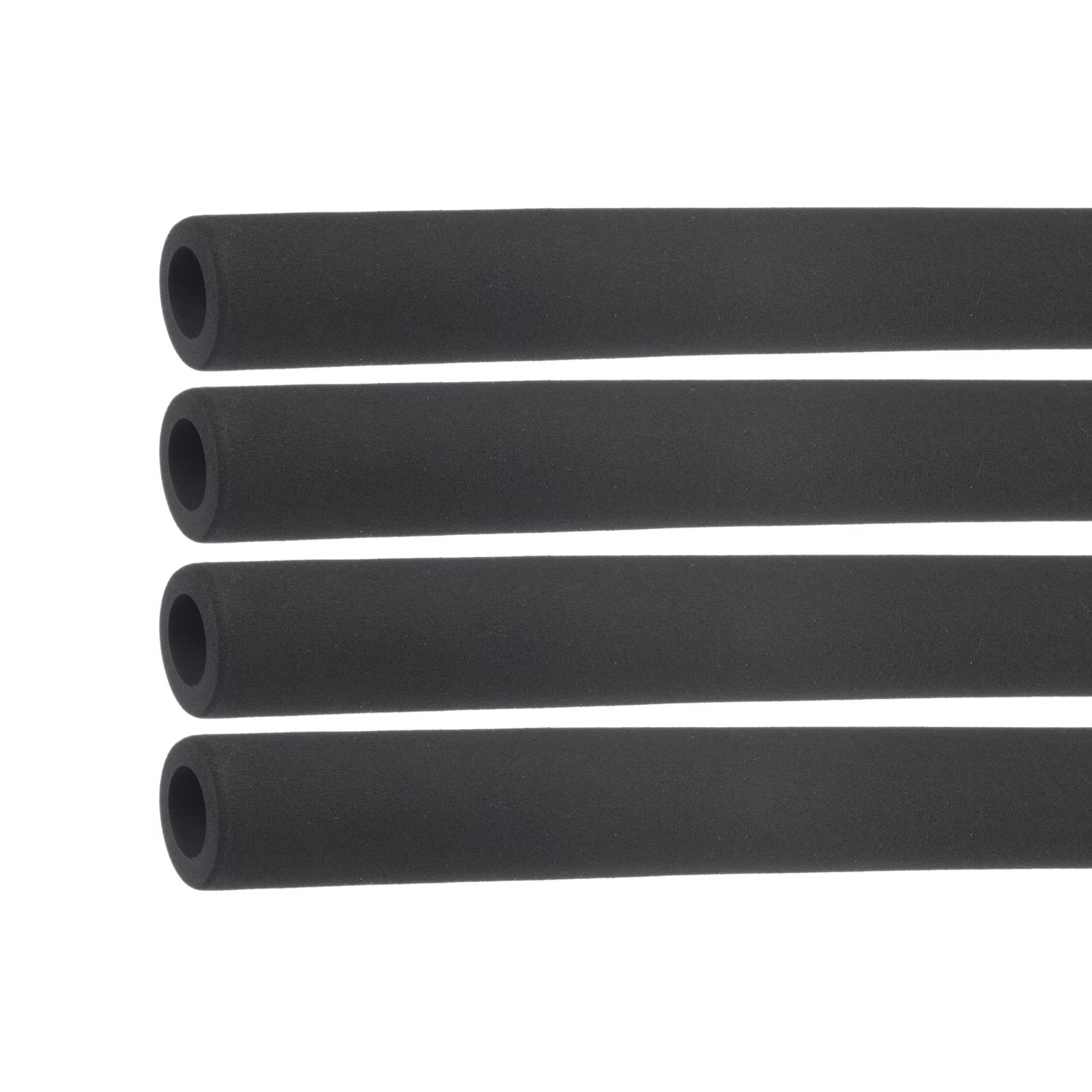 Rebower Pipe Insulation Tubing Heat Preservation Foam Tubing Handle Grips, [for Plumbing Insulation Wrap] - 18mm ID/1ft/Black/4pcs