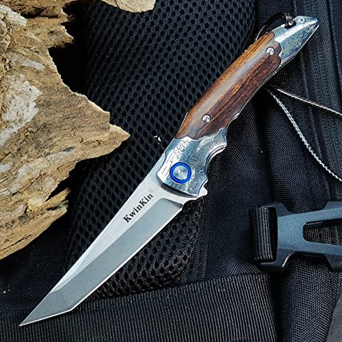 3.5 "m390 folding knife, high hardness pocket camping knife, desert