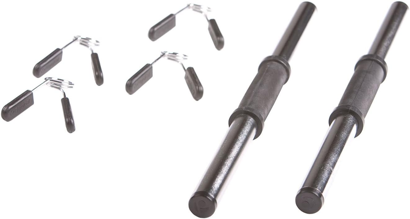 Physical Company30mm Dumbbell Bars with Fixed Inner Collars & Pair of 30mm Quick Release Spring Collars