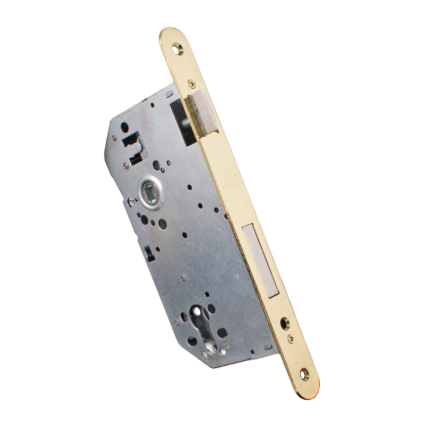 IFAM W500.60RHL Cerradura de Embutir W500.60 Mortise Lock, Brown (Brass), 60 milimetros