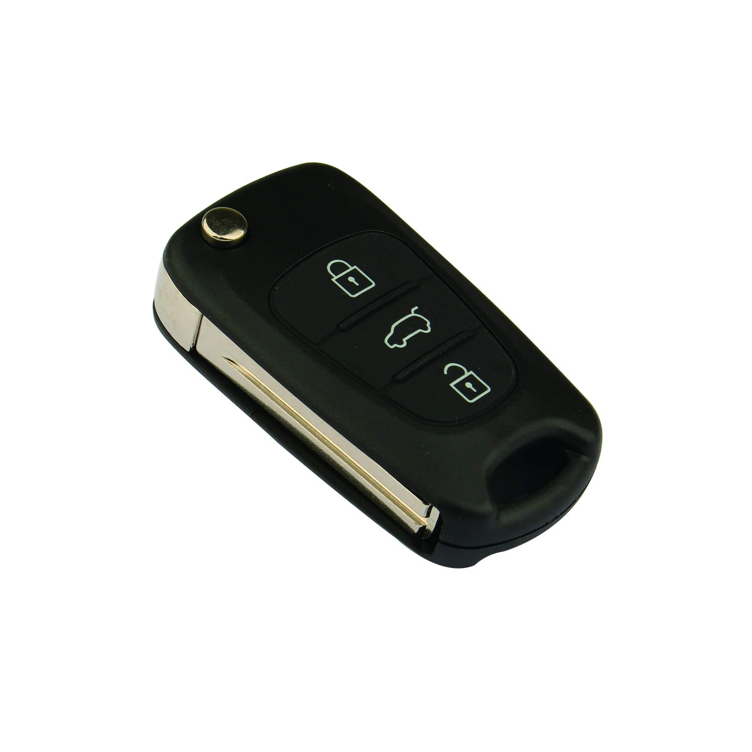 Futheda Car Key Remote Case Cover Shell 3 Buttons Flip Folding Key Fob Compatible with Rondo Venga Cee'd Pro Cee'd Picanto Sorento Sportage Soul with Blade