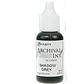 Ranger Archival Pad Reinker .5oz - Shadow Grey