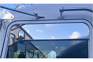 Kenworth T600, T800 & W900 6 Inch Flange Chop Top Windows Set By Floridas Finest Custom Works, Made Of Stainless Steel, Mirror Finish Sold As A Pair, Made In USA.