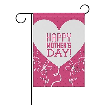 Amazon Com Xianghefu Garden Flag Heart Flower Happy Mothers Day
