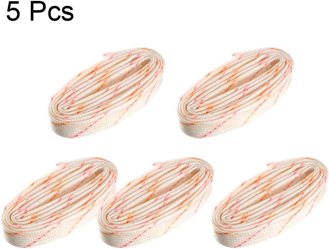 sourcing map 5pcs Fiberglass Heat Shield Sleeve 6mm(1/4-inch) ID x 2.95ft Adjustable PVC Silicone Fiberglass Sleeve Pipe - Image 5