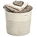 Storage Basket Extra Large Cotton Rope Woven 17?x15? Home Organizer Baskets Hand Woven Decorative Basket to Be Used As Laundry Hamper, Baby Toys Bin, Craft Storage Bin, Toddler Clothes Basket Bag