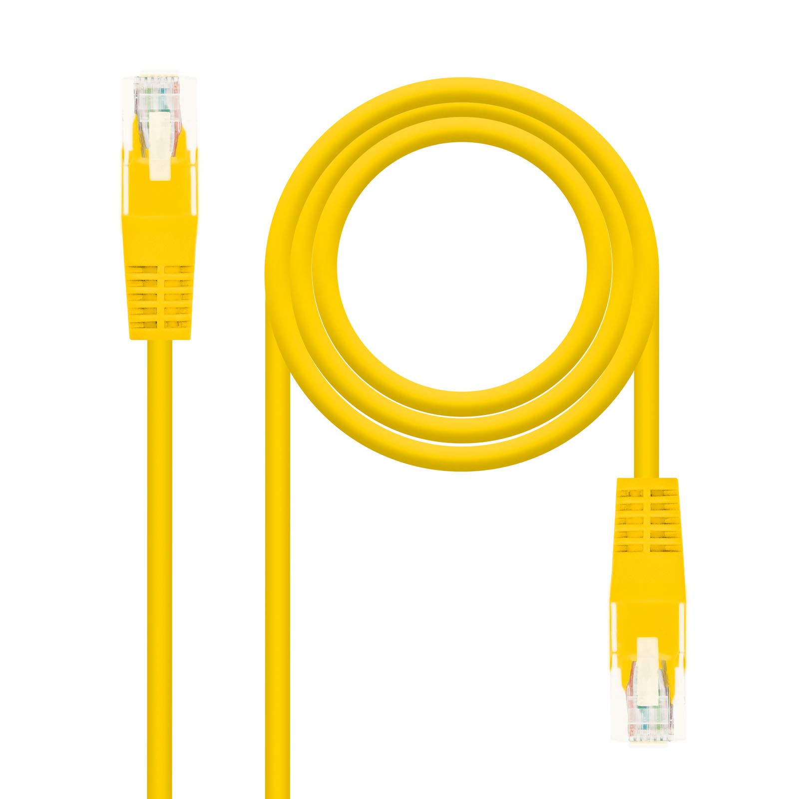 NANOCABLE 10.20.0400-L25-Y Network Cable RJ45 Cat.6 UTP AWG24, Yellow, 25 cm